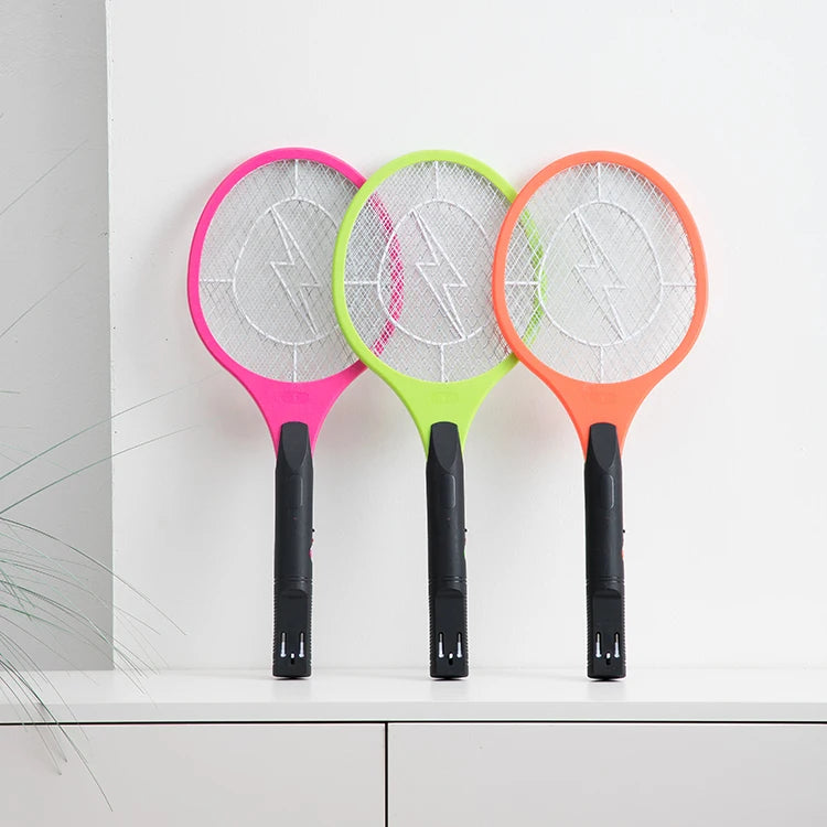 Mosquito Swatters Rechargeable Electric Mosquito Bat Racket With Led Light