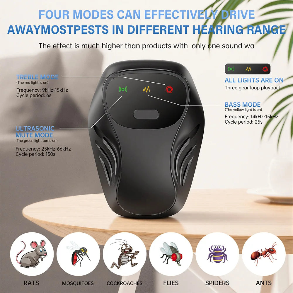 New Ultrasonic Rodent Killing Catching Device Multifunctional Smart Variable Frequency Electric Mosquito Killer Insect Repellent